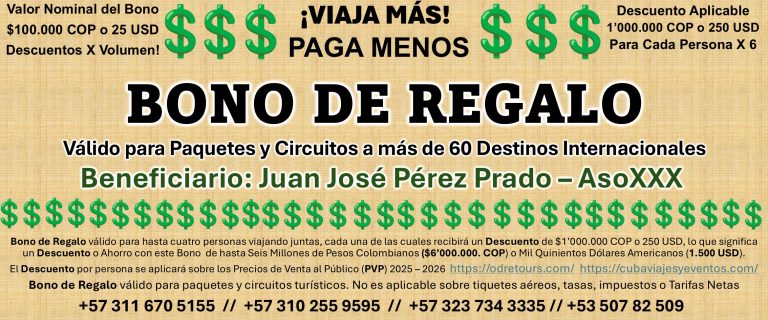 Bonos de Regalo para Viajes